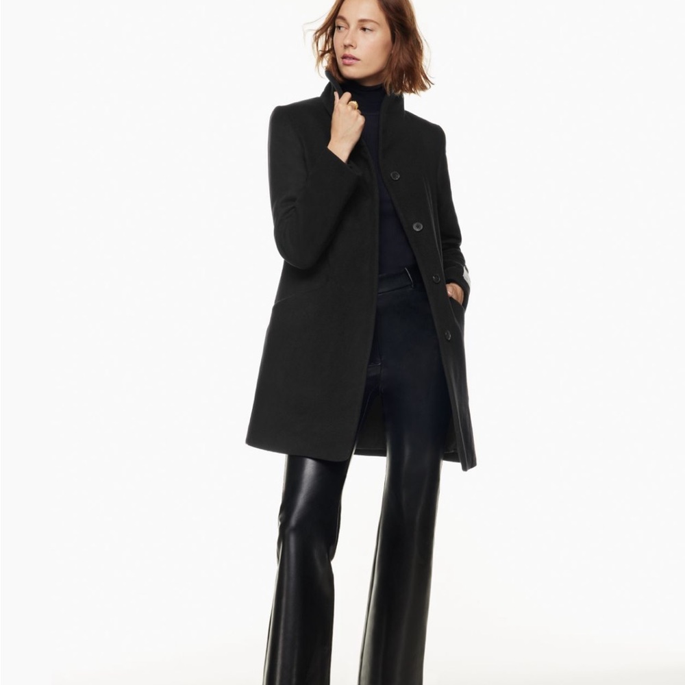 Aritzia Wilfred The Cocoon Coat | Black 2